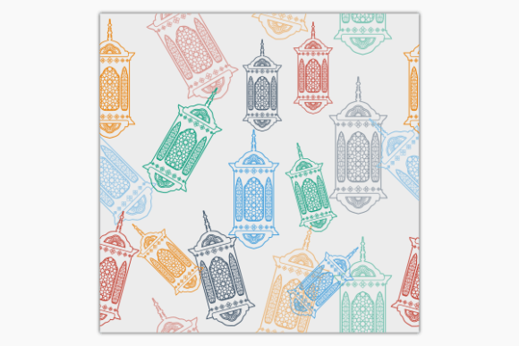 Download Outline Arab Lamp Seamless Pattern - Premium Resources
