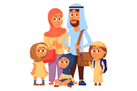 Download Muslim Family Characters. Islamic Parent - Islam Collection