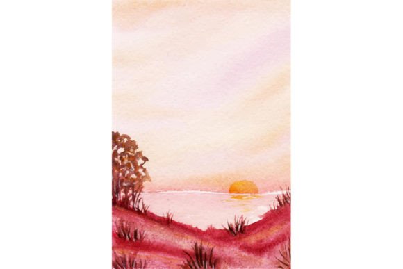 Download Aesthetic Sunset in the Beach with Grass - Aesthetic sunset Collection