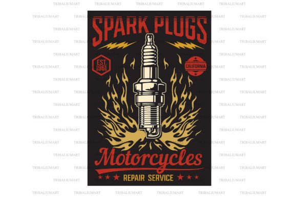Download Motorcycle Repair Service Retro Poster - Motorcycle Collection