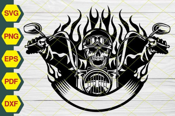 Download Motorcycle Skull SVG [ EP292 ] - Motorcycle Collection